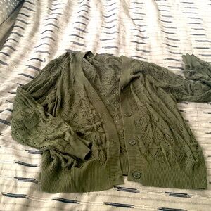 Pointelle Knot Cardigan